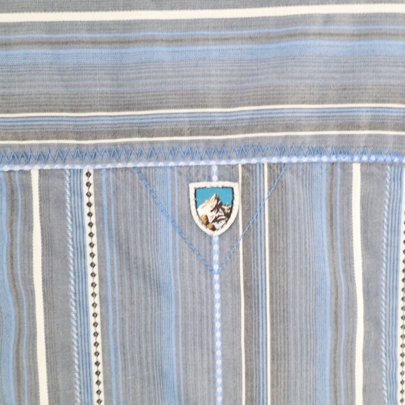 Kuhl Suncel Shirt Mens S Blue Gorpcore Outdoor Active Wear Hiking Summer Camping - Picture 9 of 16